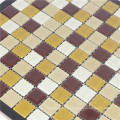 carreaux de mosaïque en verre mélangé en gros de porcelaine pour la conception de mur de salle de bains